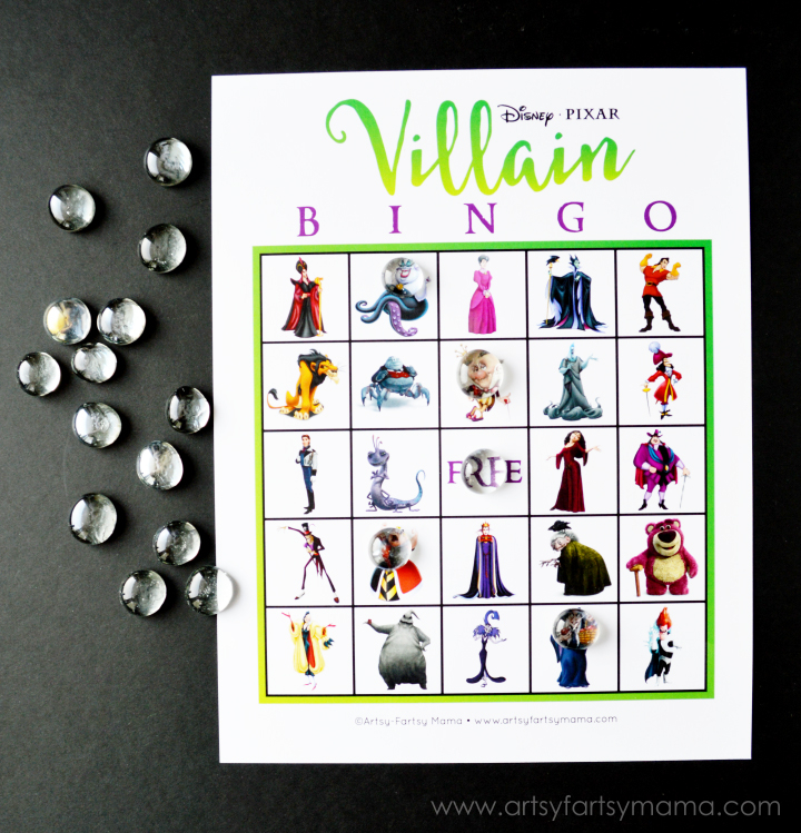Free Printable Disney Villain Bingo Artsy fartsy Mama