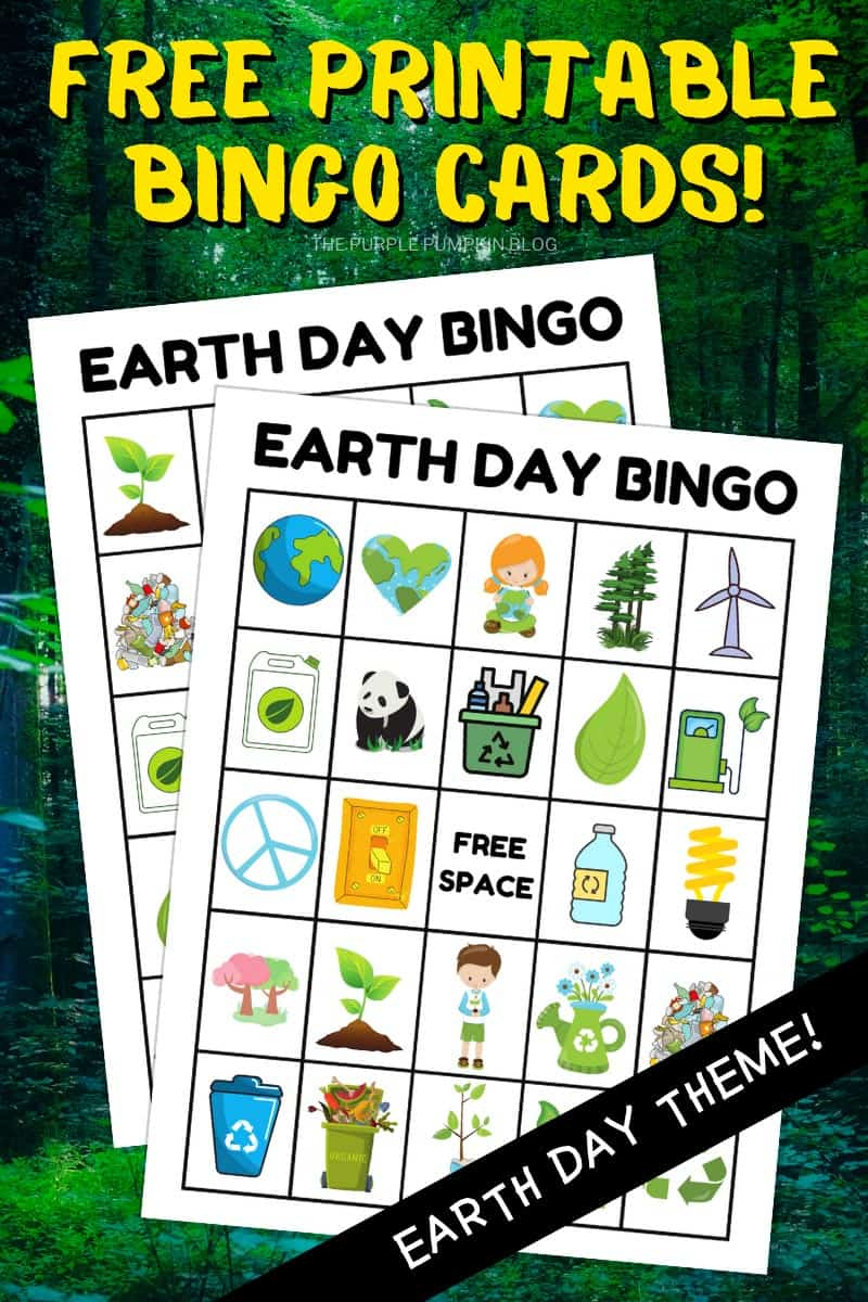Free Printable Earth Day Bingo Cards Free Printable Earth Day Bingo Cards