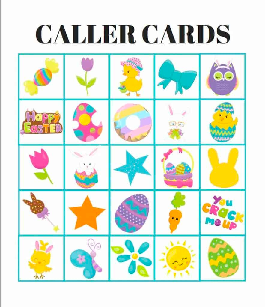 Free Printable Easter Bingo Cards Easter Bingo Cards 