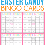 Free Printable Easter Candy Bingo Cards Easter Games For