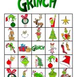 Free Printable Grinch Bingo Evening Notes School