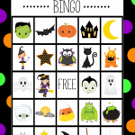Free Printable Halloween Bingo Game Crazy Little Projects