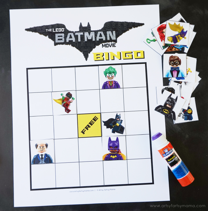 Free Printable LEGO Batman Movie Bingo Artsy fartsy Mama