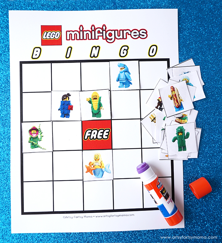 Free Printable LEGO Minifigure Bingo Artsy fartsy Mama