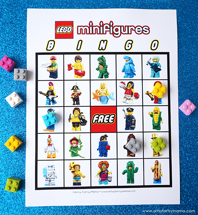 Free Printable LEGO Minifigure Bingo Artsy fartsy Mama