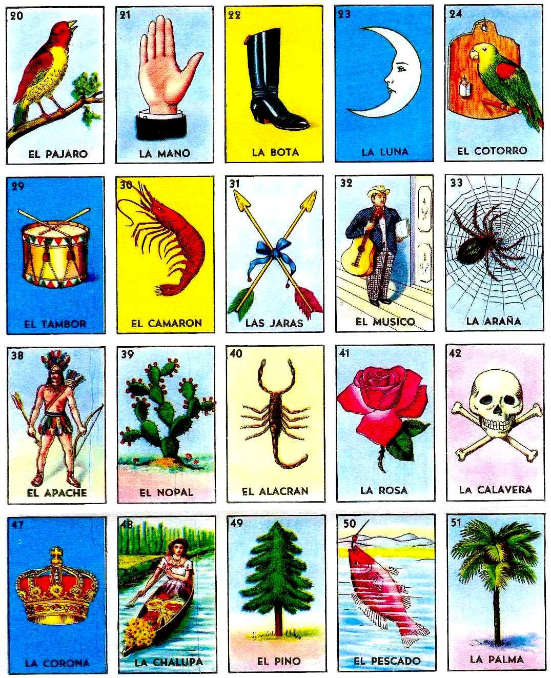 Free Printable Loteria Cards