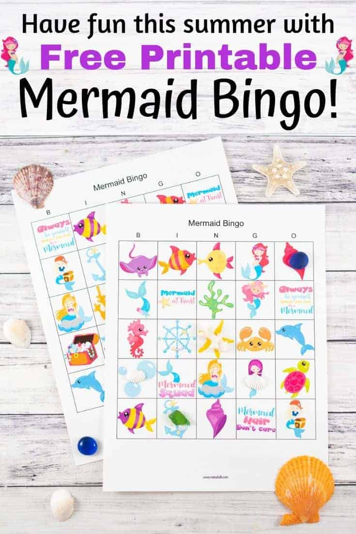 Free Printable Mermaid Bingo The Artisan Life