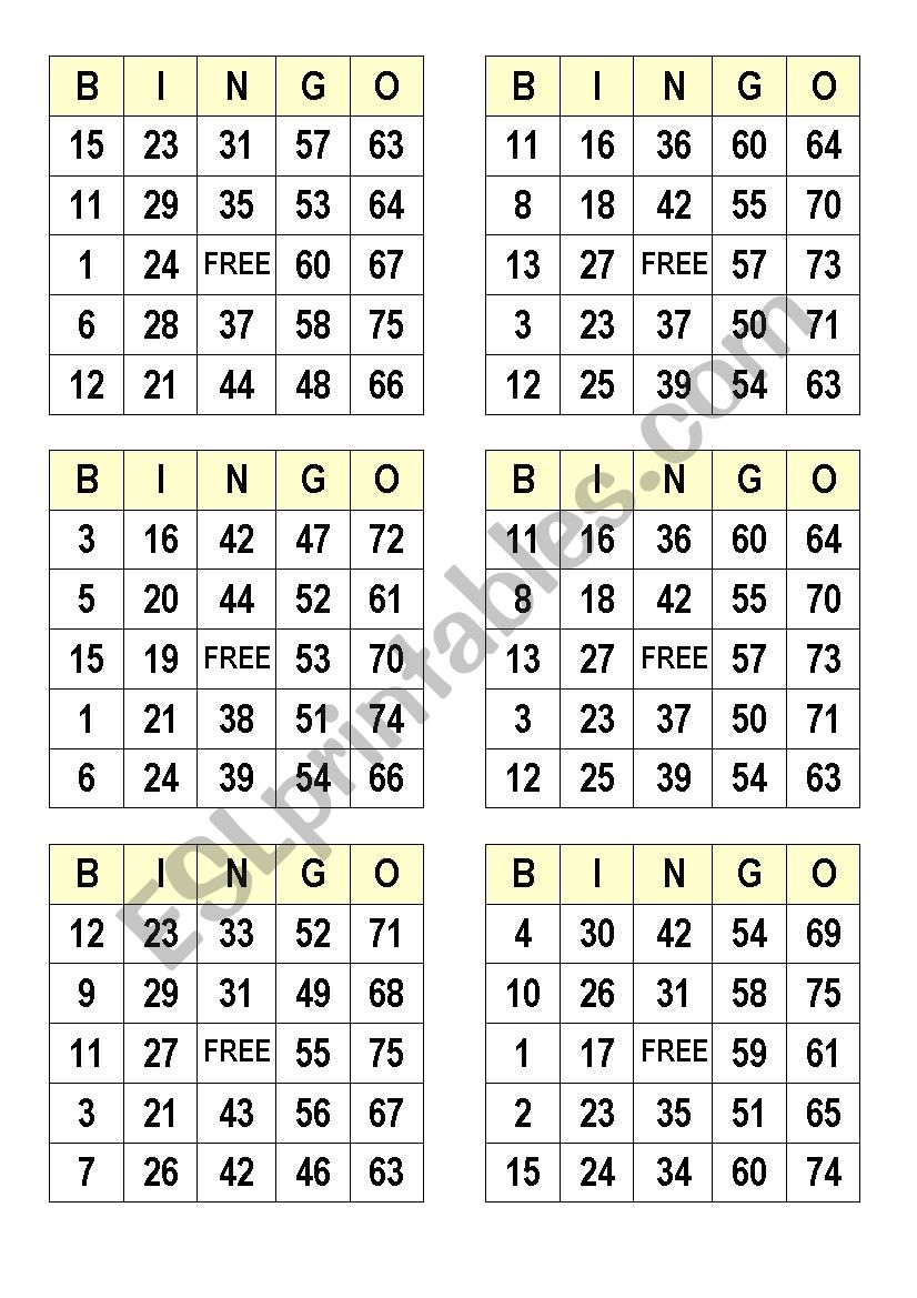 Free Printable Number Bingo Cards 1 100 Printable Bingo 