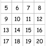 Free Printable Number Bingo Cards 1 20 Free Printable
