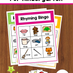 Free Printable Rhyming Bingo Game For Kindergarten