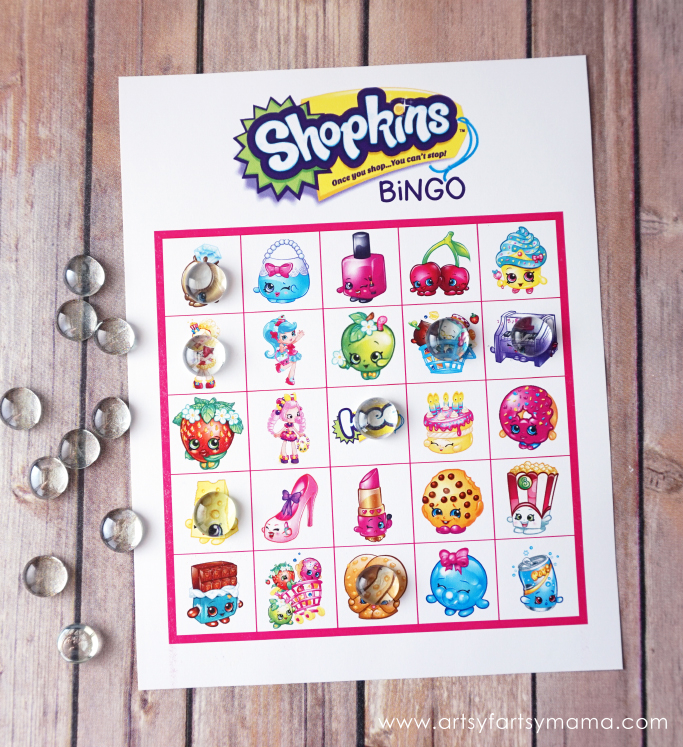 Free Printable Shopkins Bingo Artsy fartsy Mama