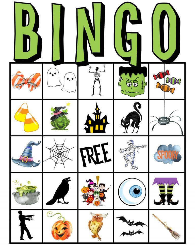 Free Printables At All Things Thrifty Halloween Bingo