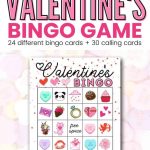 Free Valentine s Bingo Printables 24 Cards The