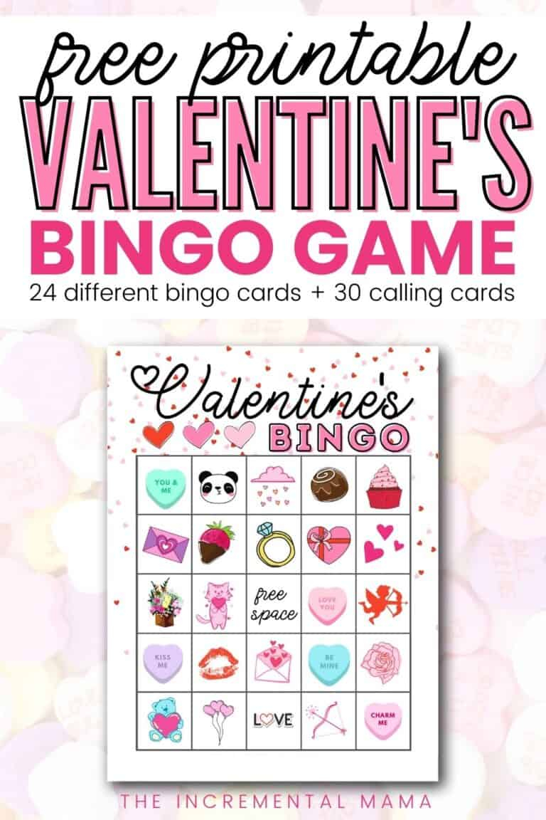 Free Valentine s Bingo Printables 24 Cards The 