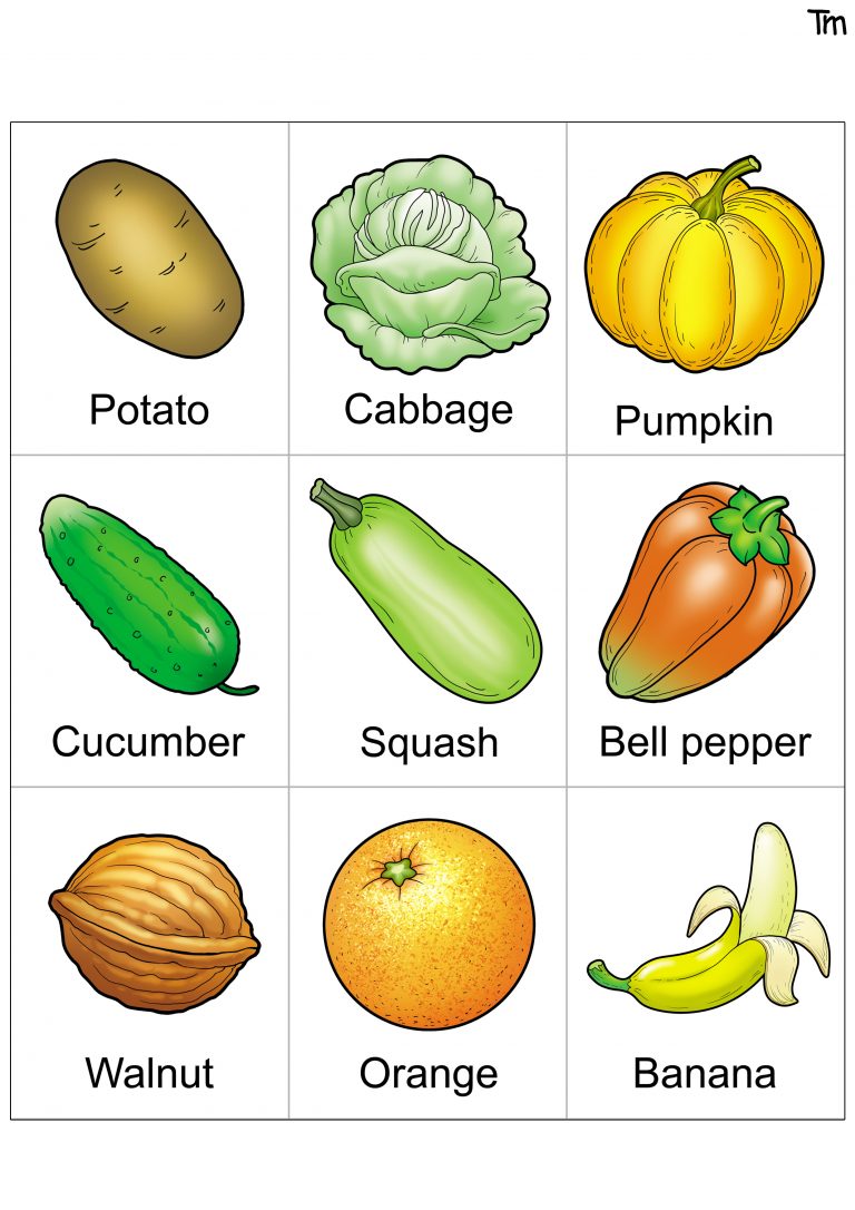 Fruit And Veggie Bingo Game With FREE Bingo Cards