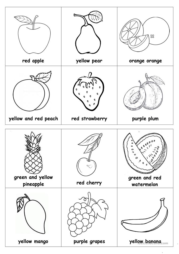 Fruits Bingo Cards 1 2 Of 10 Fully Editable Esl 