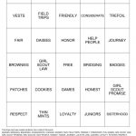 GIRL SCOUT BINGO Bingo Cards To Download Print And Customize
