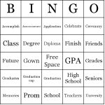 Graduation Bingo Cards