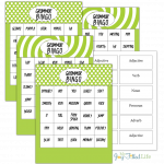 Grammar Bingo FREE Printable My Joy Filled Life