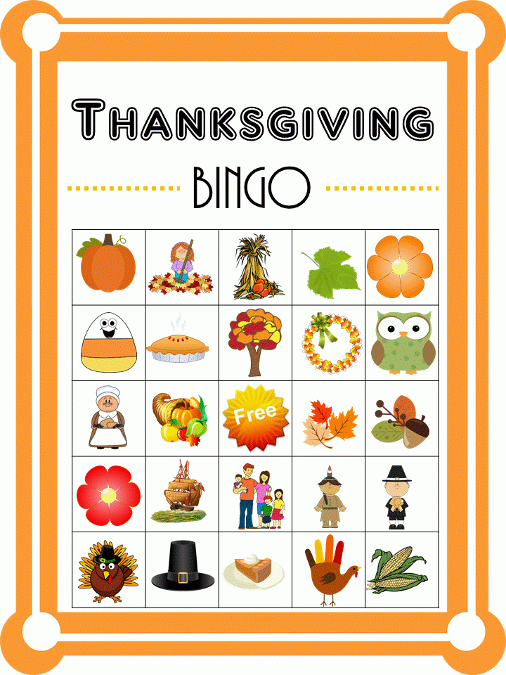 Hello Happy Place Free Thanksgiving BINGO With 