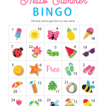 Hello Summer Bingo Cards Download Free Printables