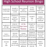 High School Reunion Bingo Just For Fun School Reunion