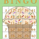 Ice Cream Bingo Printable Cards Ice Cream Etsy