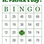 Items Similar To St Patrick s Day Bingo Party Game 100