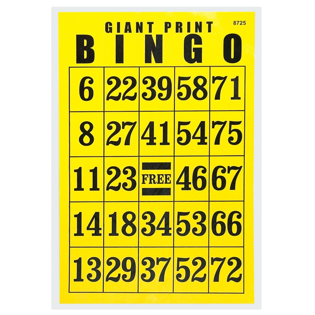 Jumbo Large Print Bingo Cards ON SALE FREE Shipping Jumbo Large Print Bingo Cards ON SALE FREE Shipping