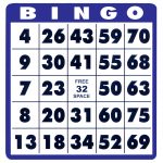 Large Print Bingo Cards For Seniors Printable Printable