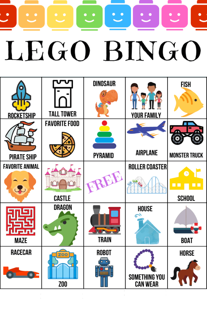 LEGO Bingo Game For Kids FREE Printable Marcie In 