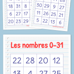 Les Nombres 0 31 Bingo Bingo Cards Free Printable Bingo