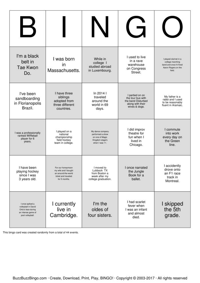 Localytics Employee Bingo Bingo Cards To Download Print 