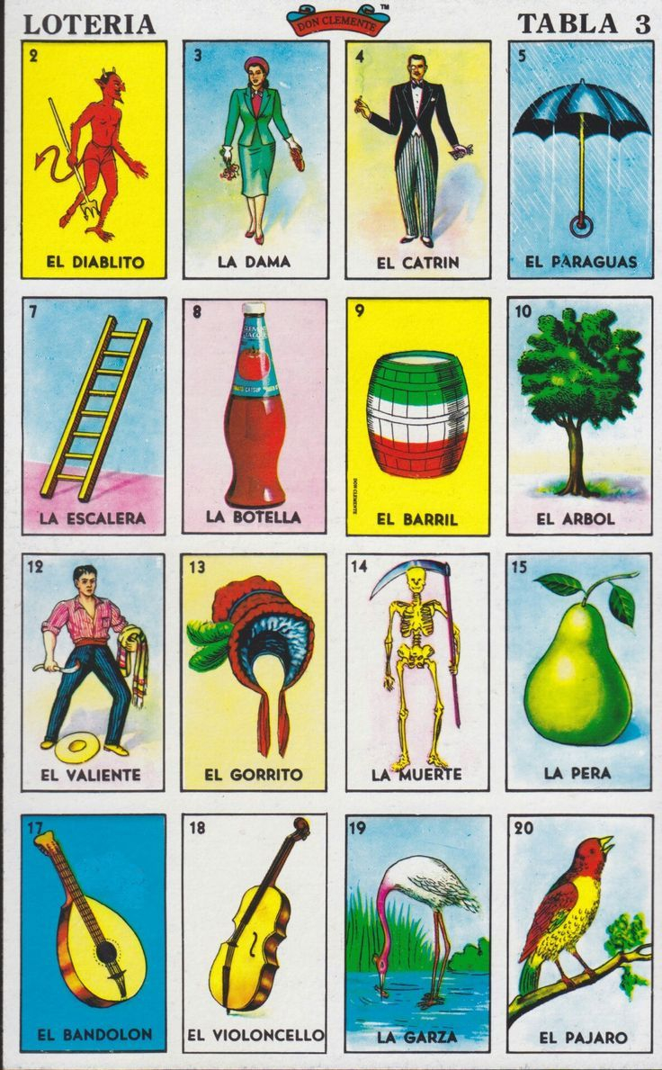 Loteria Cartas Mexicana Imprimir Para In 2020 Loteria 