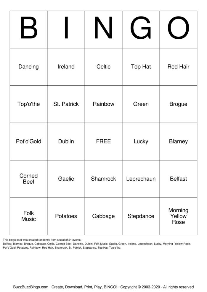 Lucky Bingo Cards To Download Print And Customize 