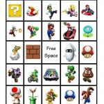 Mario Bingo Card Super Mario Bros Birthday Party Super