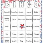 Memorial Day Bingo 40 Vocabulary Calling Cards And 30