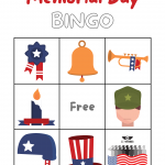 Memorial Day Bingo Printable 3x3 Sprankel Online