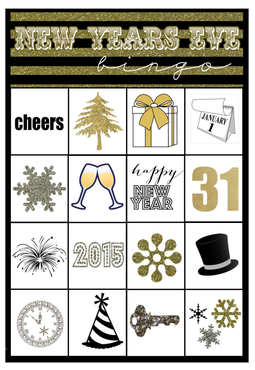 New Years Bingo Free Printable Bingo Cards For New Years 