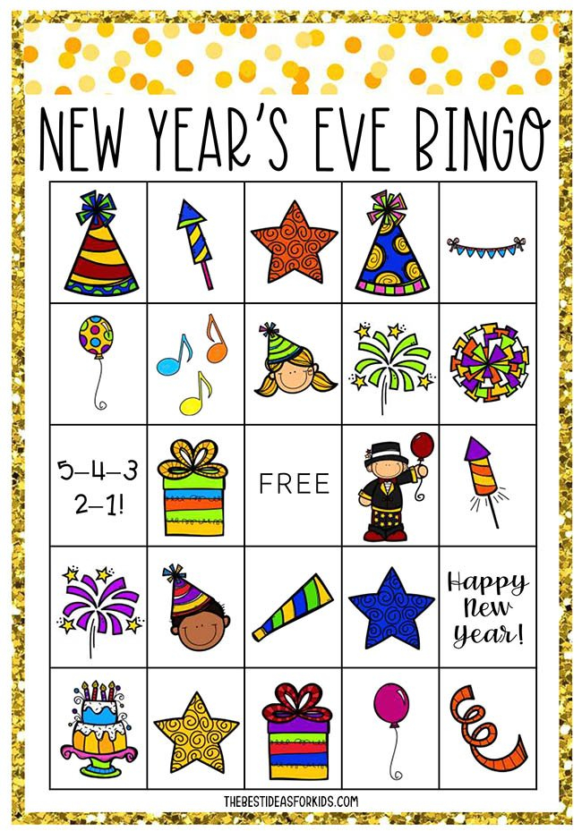 New Years Bingo Free Printable The Best Ideas For Kids