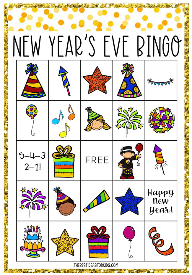 New Years Bingo Free Printable The Best Ideas For Kids