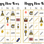 New Years Eve Printable Bingo Card 2020 Printable Bingo