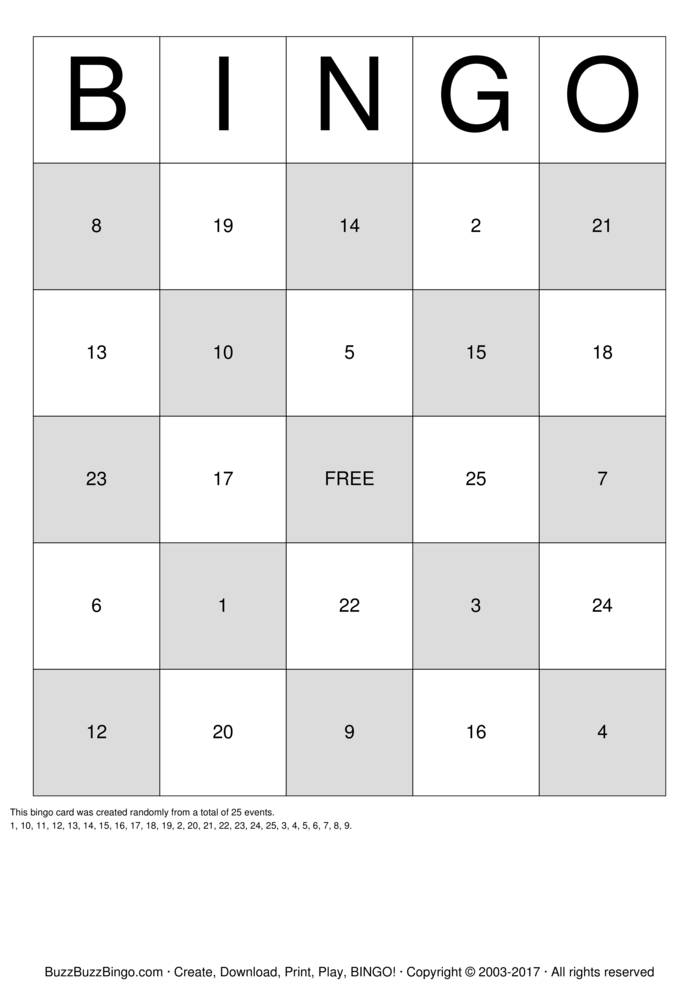 Numbers 1 10 Bingo Cards To Download Print And Customize 