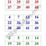 Numbers Bingo 1 50 Esl Worksheetbritishlinecerkezkoy