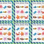 Ocean Animal Bingo free Ocean Printables Ocean Animals