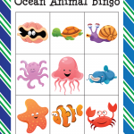 Ocean Animal Bingo Under The Sea Animals Animals For