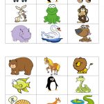 One click Print Document Bingo Bingo For Kids Animal