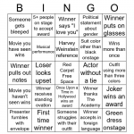 Oscars 2020 Bingo Card