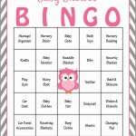 Owl Baby Bingo Cards Printable Download Prefilled