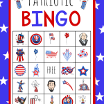 Patriotic 4th Of July Bingo Game To Print